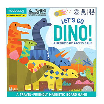 ボードゲーム 英語 アメリカ 海外ゲーム 【送料無料】Mudpuppy Let’s Go, Dinos! Magnetic Board Game ? Colorful Racing Game for Kids Ages 5-10, 2-6 Players ? Compact & Magnetic Design, Ideal Travel Activitボードゲーム 英語 アメリカ 海外ゲーム