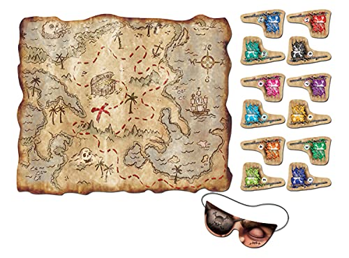 ボードゲーム 英語 アメリカ 海外ゲーム Pirate Treasure Map Party Game mask & 12 flags included Party Accessory 1 count 1/Pkg ボードゲーム 英語 アメリカ 海外ゲーム