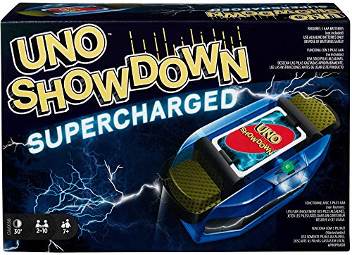 ボードゲーム 英語 アメリカ 海外ゲーム Mattel Games UNO Showdown Supercharged Card Game for Family Night with Electronic Card Launcher, Lights & Sounds (Amazon Exclusive)ボードゲーム 英語 アメリカ 海外ゲーム
