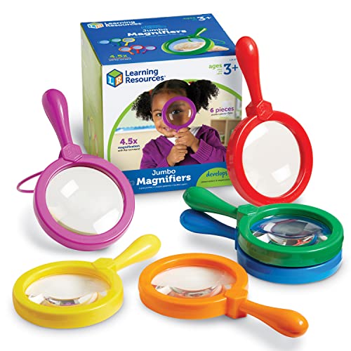 知育玩具 パズル ブロック ラーニングリソース Learning Resources Jumbo Magnifiers - 6 Pieces, Ages 3 Toddler Learning Toys, Exploration Toys for Kids, Magnifiers for Kids,Back to School Supplies, Teacher Sup知育玩具 パズル ブロック ラーニングリソース