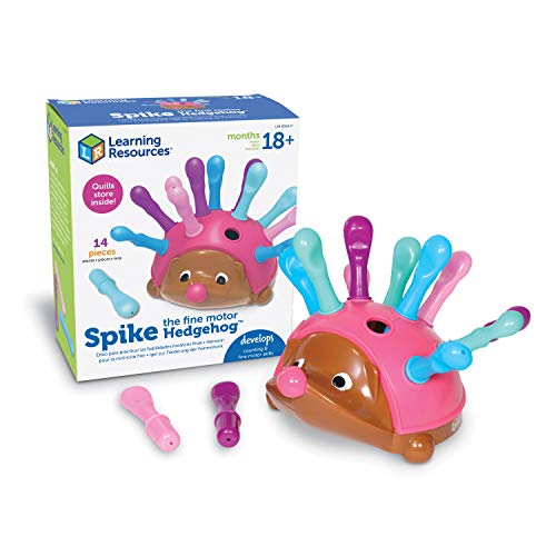 知育玩具 パズル ブロック ラーニングリソース Learning Resources Spike The Fine Motor Hedgehog Pink - 14 Pieces, Ages 18 months Fine Motor and Sensory Toy, Educational Toys for Toddlers, Montessori Toys知育玩具 パズル ブロック ラーニングリソース