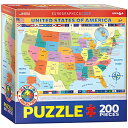 ジグソーパズル 海外製 アメリカ EuroGraphics Map of the United States of America Jigsaw Puzzle (200-Piece)ジグソーパズル 海外製 アメリカ