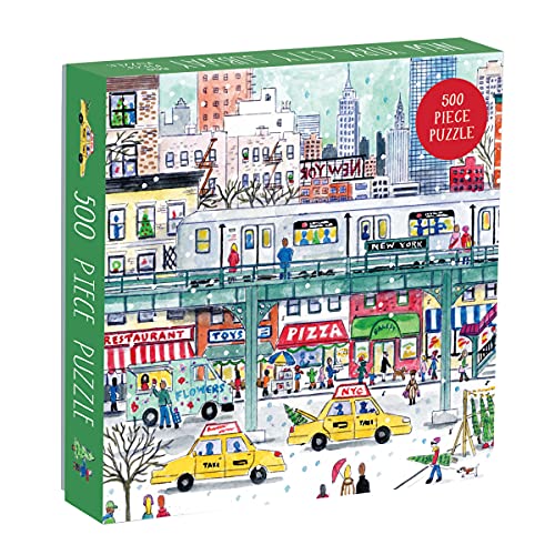 ジグソーパズル 海外製 アメリカ Galison Michael Storrings 500 Piece New York City Jigsaw Puzzle for Adults and Families, Holiday Puzzle with Winter Scenery in New York Cityジグソーパズル 海外製 アメリカ