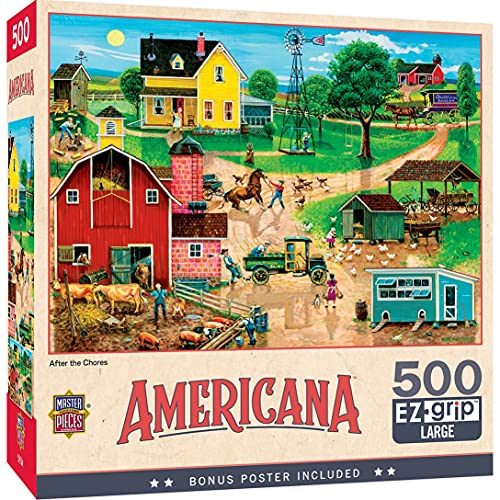 ジグソーパズル 海外製 アメリカ MasterPieces 500 Piece EZ Grip Jigsaw Puzzle for Adults, Family, ..