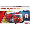 メカノ 知育玩具 パズル ブロック Meccano Fire Truck Toy Model Car Kit (152 pcs): Battery-Powered Siren Sound, Lights Swiveling Ladder (Ages 5 ) STEAM Vehicle Building Set with 2 Kid Construction Tools, 150 Snap-in Parメカノ 知育玩具 パズル ブロック