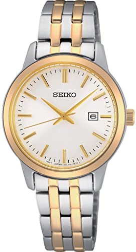 腕時計 セイコー レディース SEIKO Classic Quartz White Dial Two-Tone Ladies Watch SUR410腕時計 セイコー レディース