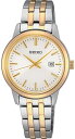 rv ZCR[ fB[X SEIKO Classic Quartz White Dial Two-Tone Ladies Watch SUR410rv ZCR[ fB[X