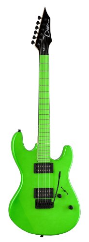 ディーン エレキギター 海外直輸入 Dean Custom Zone Solid Body Electric Guitar, 2 Humbuckers Florescent Greenディーン エレキギター 海外直輸入