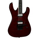 fB[ GLM^[ COA Dean Guitars MD 24 Select Floyd Rose 6 String Flame Top Electric Guitar, Right, Trans Cherry (MD24 FMF TCH)fB[ GLM^[ COA