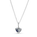 パンドラ アクセサリー ブランド かわいい おしゃれ Pandora Sparkling Blue Moon Stars Heart Necklace - Great Gift for Her - Stunning Women 039 s Jewelry - Sterling Silver, Cubic Zirconia Man-Made Crystal パンドラ アクセサリー ブランド かわいい おしゃれ