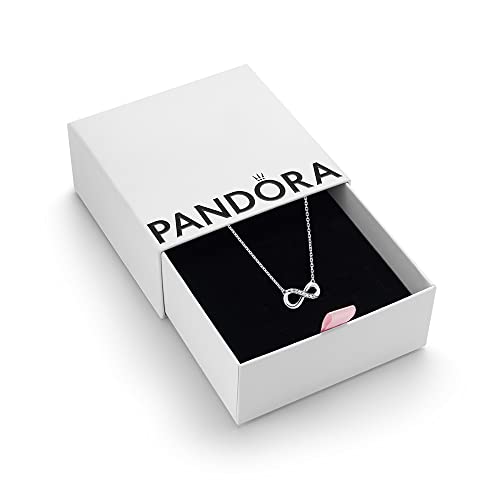 パンドラ アクセサリー ブランド かわいい おしゃれ Pandora Sparkling Infinity Collier Necklace - Great Gift for Her - Stunning Women's Jewelry - Sterling Silver & Cubic Zirconia - 19.7