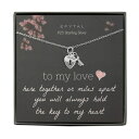 EFYTAL アクセサリー ブランド かわいい おしゃれ EFYTAL Gifts for Girlfriend, 925 Sterling Silver Heart Key Necklace, Wife Gift for Anniversary, I Love You Jewelry Gifts for Women, Long Distance RelationEFYTAL アクセサリー ブランド かわいい おしゃれ