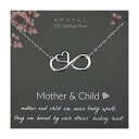 EFYTAL アクセサリー ブランド かわいい おしゃれ EFYTAL Mom Gifts, 925 Sterling Silver Infinity with Heart Necklace for Mother from Child, Mom Necklaces for Women, Best Birthday Gift Ideas, Pendant Mother 039 EFYTAL アクセサリー ブランド かわいい おしゃれ