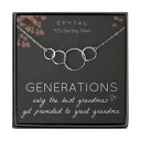 EFYTAL アクセサリー ブランド かわいい おしゃれ EFYTAL Great Grandma Gifts, 925 Sterling Silver 4 Circles Necklace, Gifts for Great Grandma, Four Generation Necklaces for Women, Great Grandparents GiftsEFYTAL アクセサリー ブランド かわいい おしゃれ