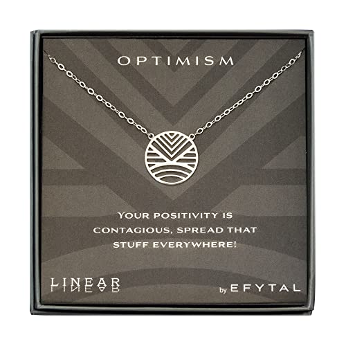 EFYTAL アクセサリー ブランド かわいい おしゃれ EFYTAL Friendship Gifts, 925 Sterling Silver Positivity Necklace for Women, Recovery Gift Ideas for Her, 50th Birthday Gifts for Women, Confirmation Gifts fEFYTAL アクセサリー ブランド かわいい おしゃれ
