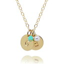 EFYTAL ANZT[ uh 킢  EFYTAL Two Initial Necklaces for Women, Tiny 14k Gold Filled 2 Initial Necklace with Birth Month Charms, Two Birthstone Necklace, Necklace with Two InitialsEFYTAL ANZT[ uh 킢 