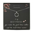 EFYTAL アクセサリー ブランド かわいい おしゃれ EFYTAL Friend Gifts, Sterling Silver Studded Ring Interlocking Infinity Circles Necklace, Best Friend Necklaces, Friendship Jewelry Gift for BFFEFYTAL アクセサリー ブランド かわいい おしゃれ