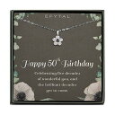 EFYTAL アクセサリー ブランド かわいい おしゃれ EFYTAL 50th Birthday Gifts For Women, Sterling Silver Necklace Gifts for 30th 40th 50th 60th Birthday, Cool Gifts for 30/40/50/60 Year Old Woman, Sterling SEFYTAL アクセサリー ブランド かわいい おしゃれ