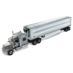 Diecast Masters ミニチュア ミニカー ダイキャスト はたらく車 Diecast Masters International Lonestar SSFFA Tandem with 72' Sleeper and 53' Chromed Refer Trailer | 1:50 Lone Star Scale Model SeDiecast Masters ミニチュア ミニカー ダイキャスト はたらく車