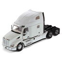 Diecast Masters ミニチュア ミニカー ダイキャスト はたらく車 Diecast Masters Peterbilt Model 579 Ultraloft Tractor, Concrete Mixer Truck - Pearl White SBFA with 72 Sleeper 1:50 Scale ModeDiecast Masters ミニチュア ミニカー ダイキャスト はたらく車