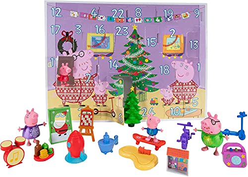 Peppa Pig ペッパピッグ アメリカ直輸入 おもちゃ Peppa Pig 2023 Holiday Advent Calendar for Kids, 24-Pieces - Includes Family Character Figures & Accessories from The World of Peppa Pig - Toy Christmas GifPeppa Pig ペッパピッグ アメリカ直輸入 おもちゃ