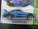 ホットウィール Hot Wheels ニッサン スカイライン GT-R (R34) HWワークショップ 230/250 ブルー NISSAN 日産 ビークル ミニカー