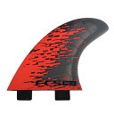 サーフィン フィン マリンスポーツ FCS PC-3 Performance Core Surfboard Tri Fin Set - Red Smokeサーフ...