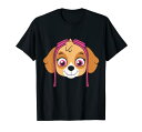 パウパトロール 子供服 半袖Tシャツ スモール スカイ ブラック キッズ ファッション 男の子 女の子