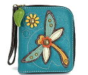 chala 財布 パッチ ウォレット チャラ CHALA Handbags- Zip Around Wallet, Wristlet, 8 Credit Card Slots Sturdy Coin Purse for women, Dragonfly, Smallchala 財布 パッチ ウォレット チャラ