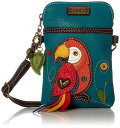 chala バッグ パッチ カバン かわいい Chala Red Parrot Cellphone Crossbody Handbag - Convertible Strap Bird Loverschala バッグ パッチ カバン かわいい