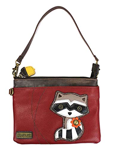 chala obO pb` Jo 킢 Chala Mini Crossbody Handbag, Multi Zipper, Pu Leather, Small Shoulder Purse Adjustable Strap (Burgundy)chala obO pb` Jo 킢