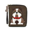 chala z pb` EHbg ` CHALA Charming Deluxe Wallet with Credit Cards Slots, Wristlet, Wallet for Dog Lovers (Pitbull Bulldog)chala z pb` EHbg `