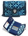 Fubh[ xubh[ AJ { z Vera Bradley Women's Wristlet, Signature Cotton (Blue/Cuban Tiles)Fubh[ xubh[ AJ { z