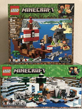 レゴ マインクラフト 【送料無料】Lego Minecraft The Polar Igloo Bundle with Lego Minecraft The Pirate Ship Adventureレゴ マインクラフト