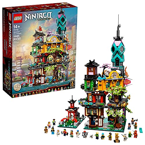 쥴 ˥󥸥㥴 LEGO NINJAGO NINJAGO City Gardens 71741 Building Kit; Ninja House Playset Featuring 19 Minifigures, New 2021 (5,685 Pieces), Multicolor쥴 ˥󥸥㥴