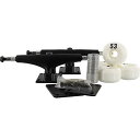 トラック スケボー スケートボード 海外モデル 直輸入 Essentials Black Trucks with 53mm White Wheels, Bear...