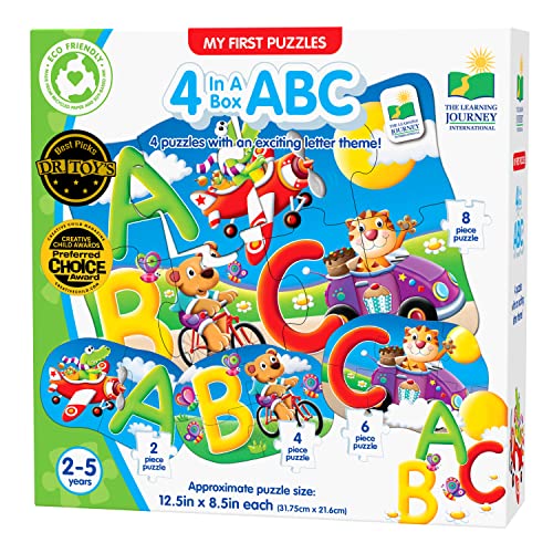 ジグソーパズル 海外製 アメリカ The Learning Journey My First 4-In-A-Box Puzzle - ABC - Educational Toddler Toys Gifts for Boys Girls Ages 2 Up - Award Winning Puzzle, Multiジグソーパズル 海外製 アメリカ