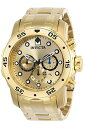 rv CBN^ CrN^ Y Invicta Pro Diver Chronograph Gold Dial Men's Watch 21924rv CBN^ CrN^ Y