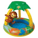 プール ビニールプール ファミリープール オーバルプール 家庭用プール Poolmaster Learn-to-Swim Go Bananas Monkey Inflatable Kiddie Pool With Canopyプール ビニールプール ファミリープール オーバルプール 家庭用プール