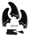サーフィン フィン マリンスポーツ Abahub Surfboard Thruster Fins Set, Compatible with FCS Style ...