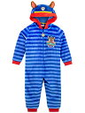 パウパトロール 子供服 フード付きカバーオール ワンシー 2T 日本サイズ95相当 チェイス ブルー キッズ ファッション 男の子 女の子