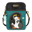 chala バッグ パッチ カバン かわいい CHALA Crossbody Cell Phone Purse - Women PU Leather Multicolor Handbag with Adjustable Strap - Penguin - Turquoisechala バッグ パッチ カバン かわいい