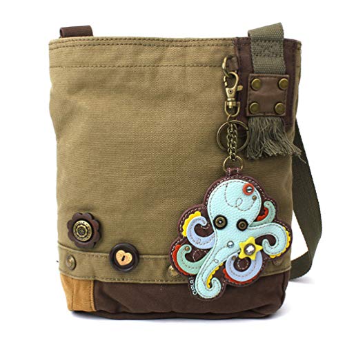 chala バッグ パッチ カバン かわいい CHALA Patch Crossbody - Octopus- Olivechala バッグ パッチ カ..