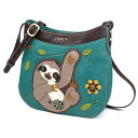 chala バッグ パッチ カバン かわいい CHALA Crescent Crossbody Women Shoulder Purse with Adjustable Strap - Sloth - turquoisechala バッグ パッチ カバン かわいい