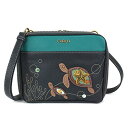 chala z pb` EHbg ` CHALA Companion Organizer Crossbody with Adjustable Strap and Built-In Wallet - Two Turtles - navychala z pb` EHbg `