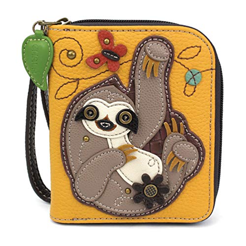 angelica㤨chala  ѥå å  CHALA Handbags- Zip Around Wallet, Wristlet, 8 Credit Card Slots Sturdy Coin Purse for women (Sloth- Yellowchala  ѥå å פβǤʤ19,390ߤˤʤޤ