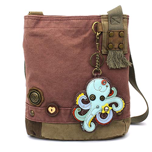 chala バッグ パッチ カバン かわいい Chala Patch Crossbody - Octopus- Mauvechala バッグ パッチ カ..