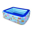 プール ビニールプール ファミリープール オーバルプール 家庭用プール Inflatable Swimming Pool with Inflatable Sof...