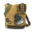 chala バッグ パッチ カバン かわいい Chala Canvas Cotton Cross-body Tote Bags with Piano Key Fob/Coin Purse (Brown)chala バッグ パッチ カバン かわいい