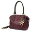 chala バッグ パッチ カバン かわいい CHALA Laser Cut Crossbody Shoulder bag Tote Bag Faux Leather Plum (Dragonfly)chala バッグ パッチ カバン かわいい